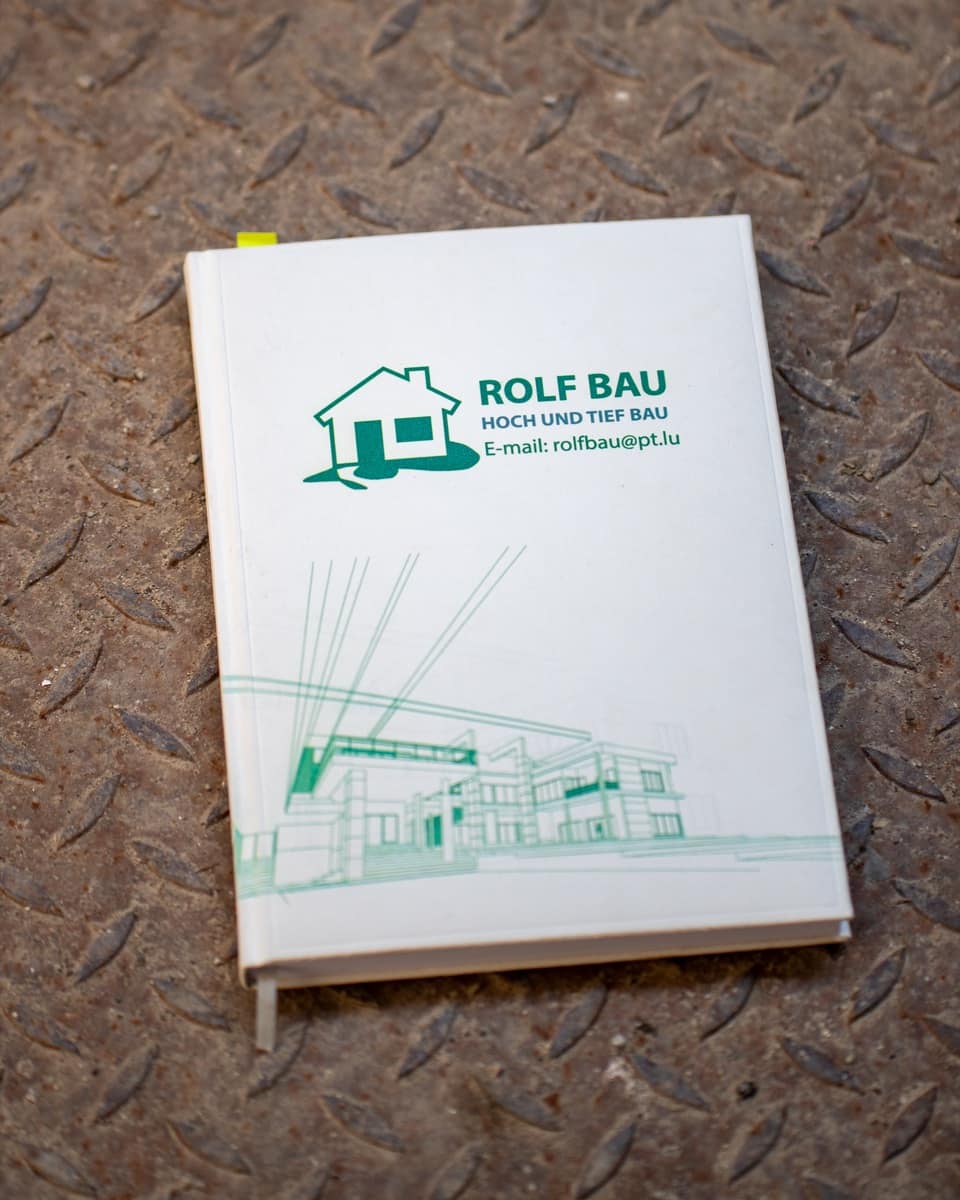 Rolf Bau Notizbuch